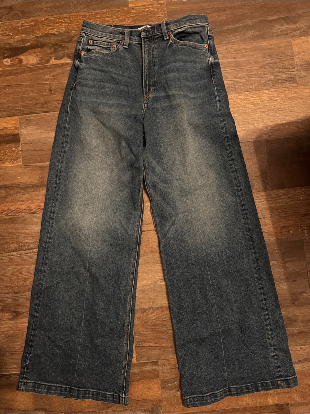 Pistola Dark Blue Wide-Leg Jeans